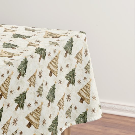 Rustieke kerstbomen tafelkleed (Voorbeeld)