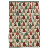 Rustieke Kerstboom Medium Cadeauzakje (Achterkant)