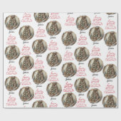  rustieke kerstboom  naam cadeaupapier (Vlak)