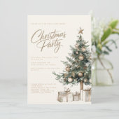 Rustieke kerstboom Natuur kerstfeest Kaart (Staand voorkant)