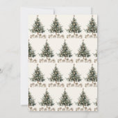 Rustieke kerstboom Natuur kerstfeest Kaart (Achterkant)