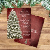 Rustieke Kerstboom Rode Vakantie Party Budget