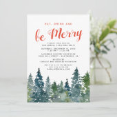 Rustieke kerstboom vakantie feest kaart (Staand voorkant)