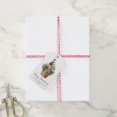 Rustieke Kerstboomornamenten Vakantie Cadeaulabel (Met Touw)