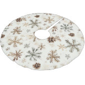  rustieke kerstboomrok, dennenappels kerstboom rok (Gekanteld)