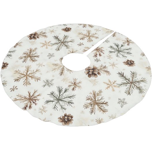  rustieke kerstboomrok, dennenappels kerstboom rok (Gekanteld)