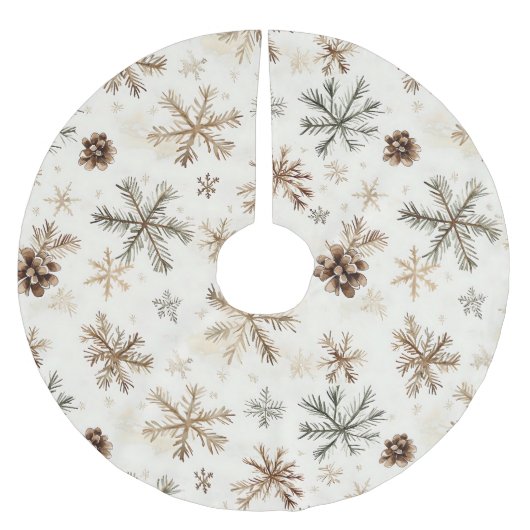  rustieke kerstboomrok, dennenappels kerstboom rok (Voorkant)