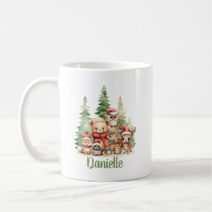 RUSTIEKE KERSTBOSSEN DIEREN KOFFIEMOK