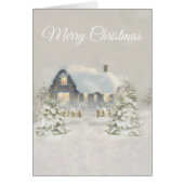 Rustieke Kerstcabine Winter Zonnehout (Voorkant)