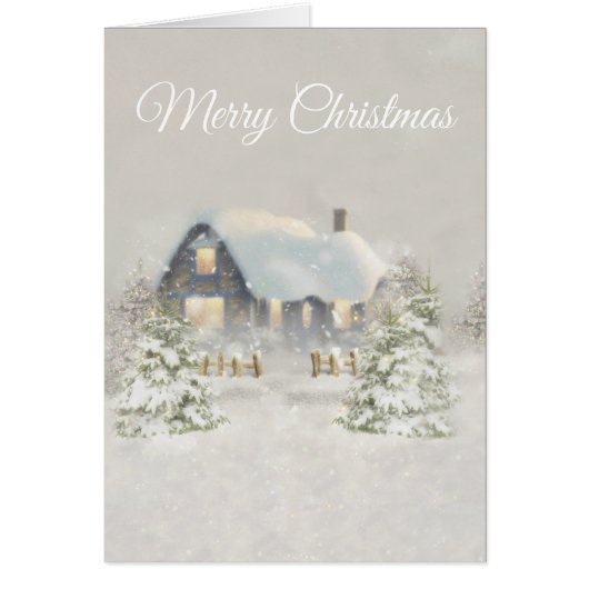 Rustieke Kerstcabine Winter Zonnehout (Voorkant)