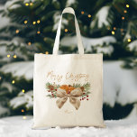 Rustieke kerstcadeaus dennen coquette boog bessen tote bag<br><div class="desc">Rustieke kerstdennen boog bessen gepersonaliseerde naam canvas tas kerstcadeaus voor haar kerstcadeaus ideeën,  waterverf dennen rode bessen boog droog citrus eenvoudige kerst canvas tassen,  coquette boog canvas tassen</div>