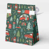 Rustieke kerstcamping bedankdoosjes (Achterkant)