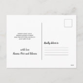 Rustieke kerstdennenboom op hout aangepaste foto feestdagenkaart (Achterkant)