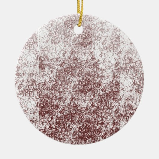 Rustieke Kerstdraad Versierde Kerstbal Cadeau Keramisch Ornament (Voorkant)