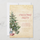 Rustieke kerstfeestuitnodigingen kaart (Voorkant)