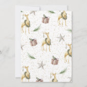 Rustieke kerstfeestuitnodigingen kaart (Achterkant)