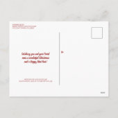 Rustieke Kersthertenornamenten Vakantiefoto Feestdagenkaart (Achterkant)