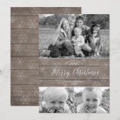 Rustieke kerstkaart (Voorkant / Achterkant)