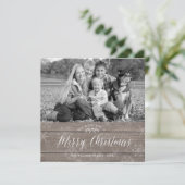 Rustieke kerstkaart (Staand voorkant)