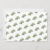 Rustieke kerstkaart met aangepaste naam (Achterkant)
