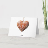 Rustieke Kerstkoek Versierd Traditioneel Feestdagen Kaart (Achterkant)