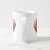 Rustieke kerstkoekje versierd met traditionele grote koffiekop (Achterkant)