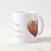 Rustieke kerstkoekje versierd met traditionele grote koffiekop (Voorkant rechts)