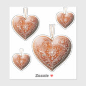 Rustieke kerstkoekje versierd met traditionele sticker (Vel)