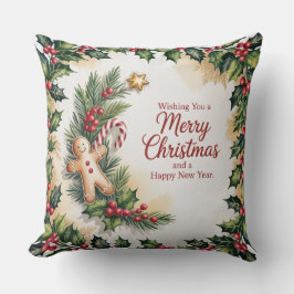 Rustieke kerstkrans kussen