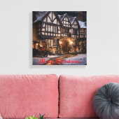 Rustieke Kerstmagie Canvas Afdruk (Insitu (Woonkamer))