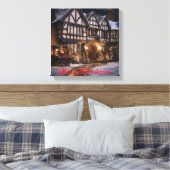 Rustieke Kerstmagie Canvas Afdruk (Insitu (Slaapkamer))