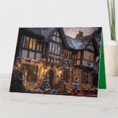 Rustieke Kerstmagie Kaart (Voorkant)