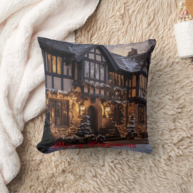Rustieke Kerstmagie Kussen (Deken)