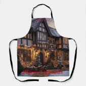 Rustieke Kerstmagie Schort (Voorkant)