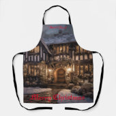 Rustieke Kerstmagie Schort (Voorkant)