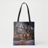 Rustieke Kerstmagie Tote Bag (Voorkant)