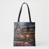 Rustieke Kerstmagie Tote Bag (Voorkant)
