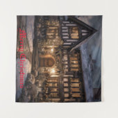 Rustieke Kerstmagie Wandkleed (Voorkant (horizontaal))