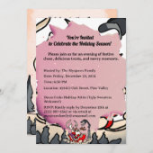 Rustieke Kerstman in Sleigh met Lantaarn Kaart (Voorkant / Achterkant)