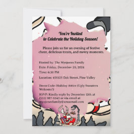 Rustieke Kerstman in Sleigh met Lantaarn Kaart