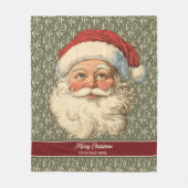 Rustieke  Kerstman Kerst Gooi Deken Gift (Voorkant)