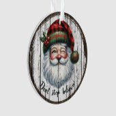 Rustieke Kerstman Ornament (voorkant)