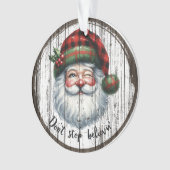 Rustieke Kerstman Ornament (voorkant)