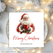 Rustieke Kerstman Vintage Festieve Servetten