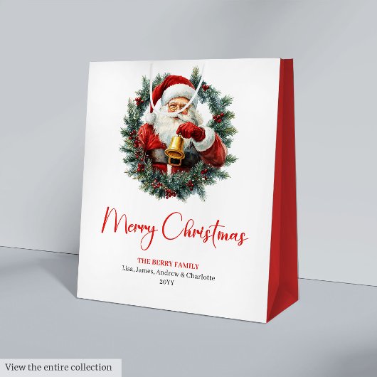Rustieke Kerstman Vintage Kerstcadeautas Idee Medium Cadeauzakje