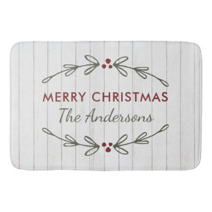 Rustieke Kerstmis Custom Country Bath Mat