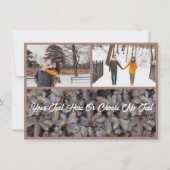 Rustieke Kerstmis Elegante Winter Solstice Woodlan Feestdagenkaart (Voorkant)