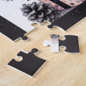 Rustieke Kerstmis Hoogland Koe Jigsaw Puzzel (Zijkant)