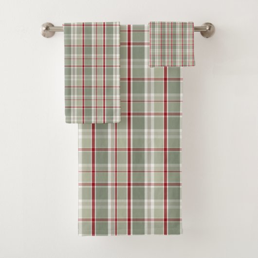 Rustieke Kerstmis Plaid Bad Handdoek (Insitu)