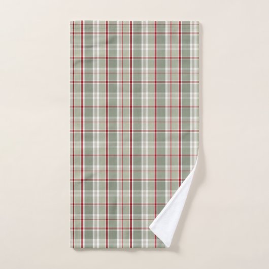 Rustieke Kerstmis Plaid Bad Handdoek (Handdoek)